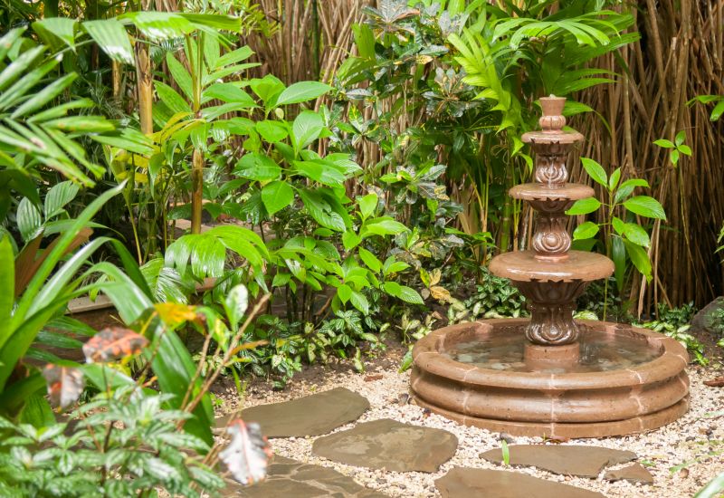 Garden Fountain Installation in Honolulu, HI